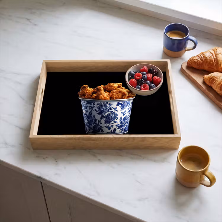 Dienblad - Kip - Bucket - Delfts blauw - Lekker — 4