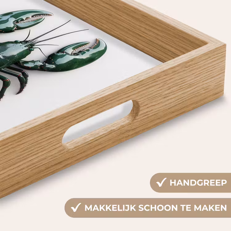 Dienblad - Kreeft - Glossier - Groen - Wit — 5
