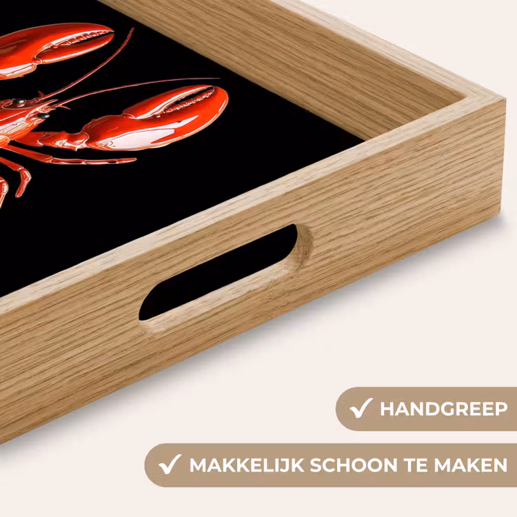 Dienblad - Kreeft - Glossier Rood - Zwart — 5