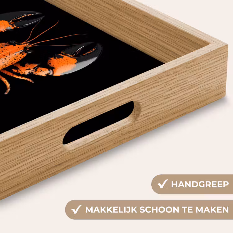 Dienblad - Kreeft - Oranje - Zwart - Modern — 5