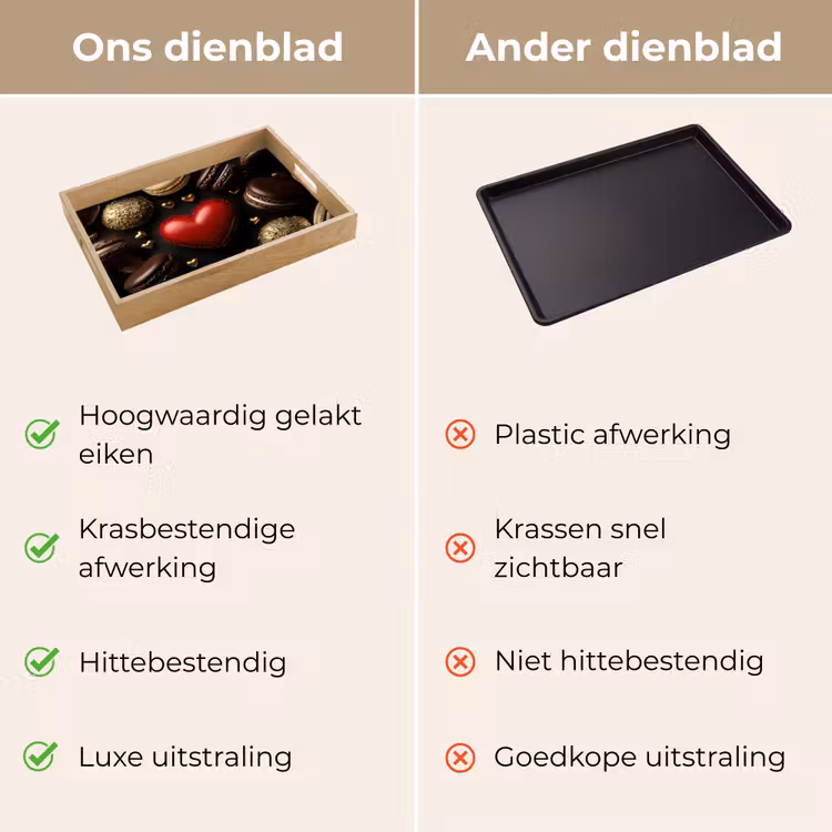Dienblad - Macarons - Rood - Hart — 3