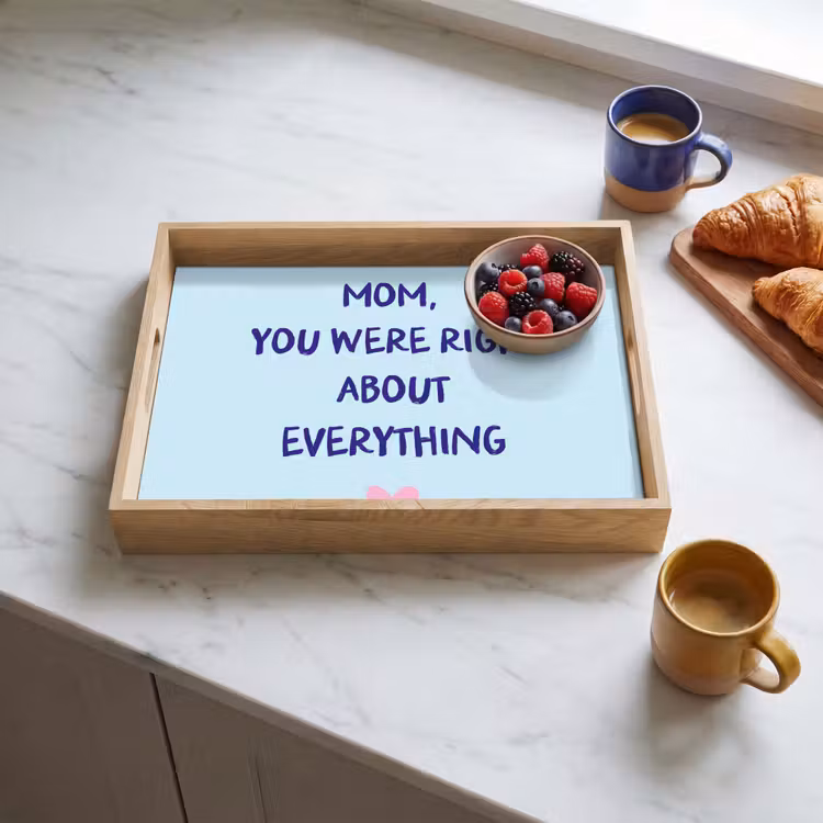Dienblad - Moeder - Quote - Blauw — 4