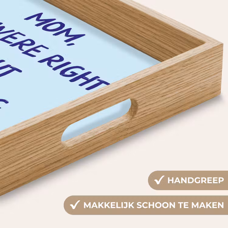 Dienblad - Moeder - Quote - Blauw — 5