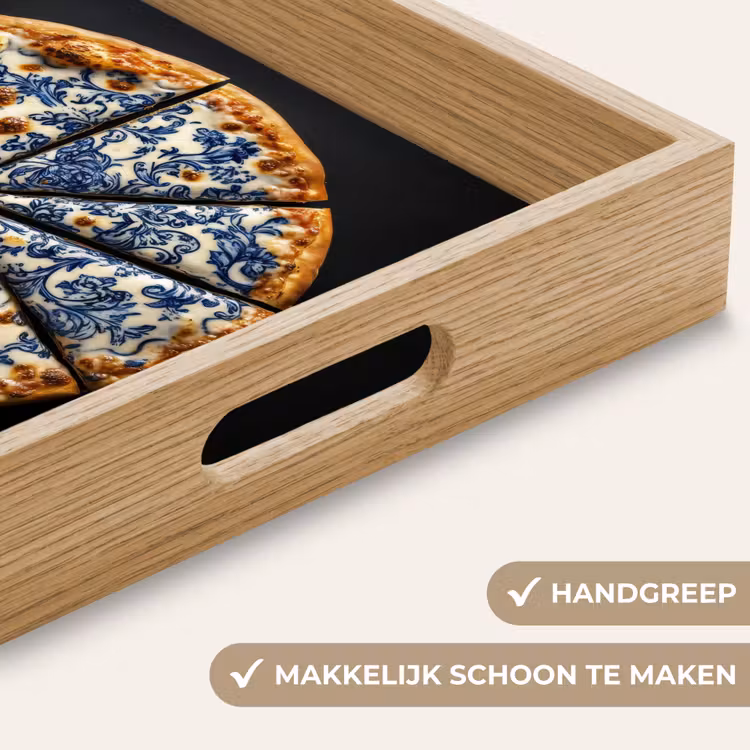 Dienblad - Pizza - Eten - Delftsblauw — 5