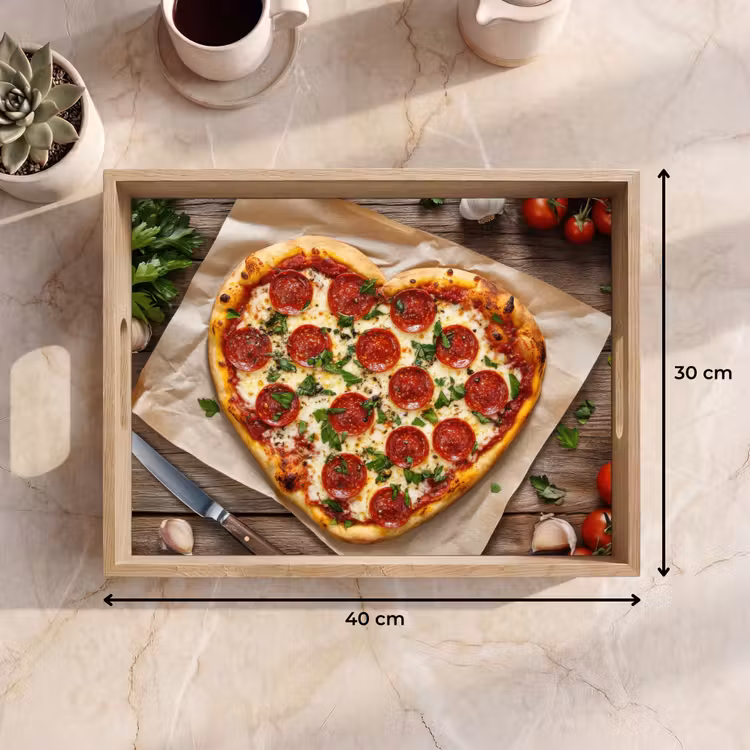 Dienblad - Pizza - Hart - Pepperoni - Tomaat — 9