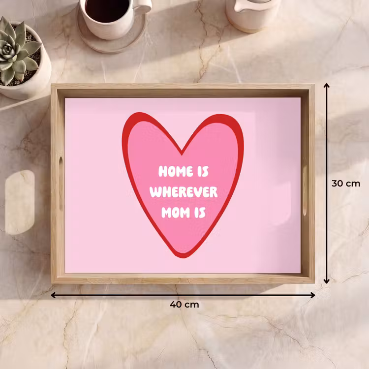 Dienblad - Quote - Moeder - Roze — 9