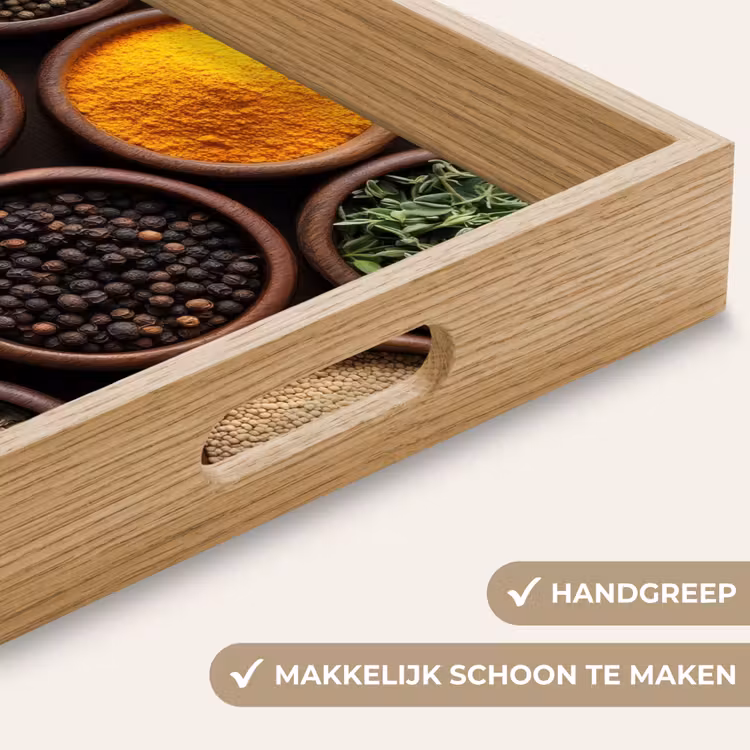 Dienblad - Bakjes - Hout - Kruiden - Kleurrijk — 5