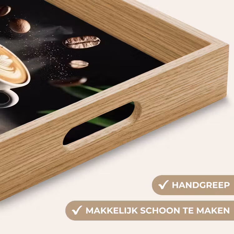 Dienblad - Cappuccino - Kop - Bonen - Bruin — 5