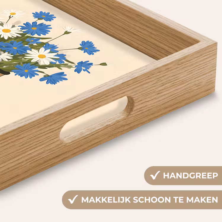 Dienblad - Coffee - Blik - Minimalistisch - Bloemen — 5