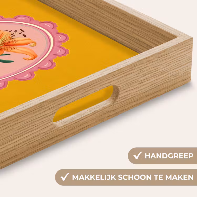 Dienblad - Lelie - Oranje - Lijst - Ovaal — 5