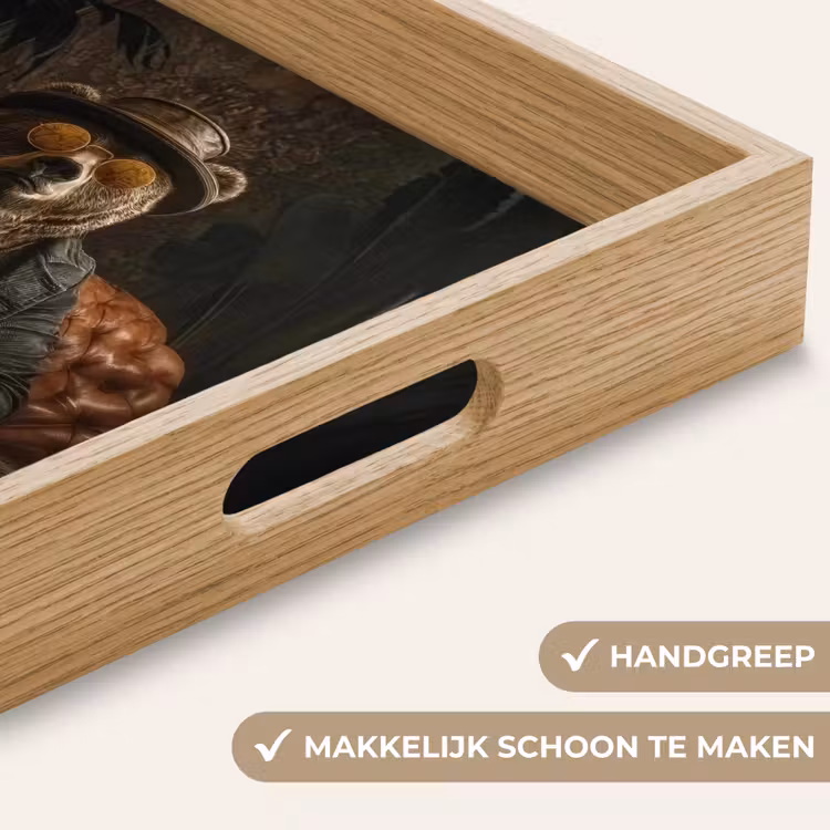 Dienblad - Beer - Bruin - Pak - Hoed — 5