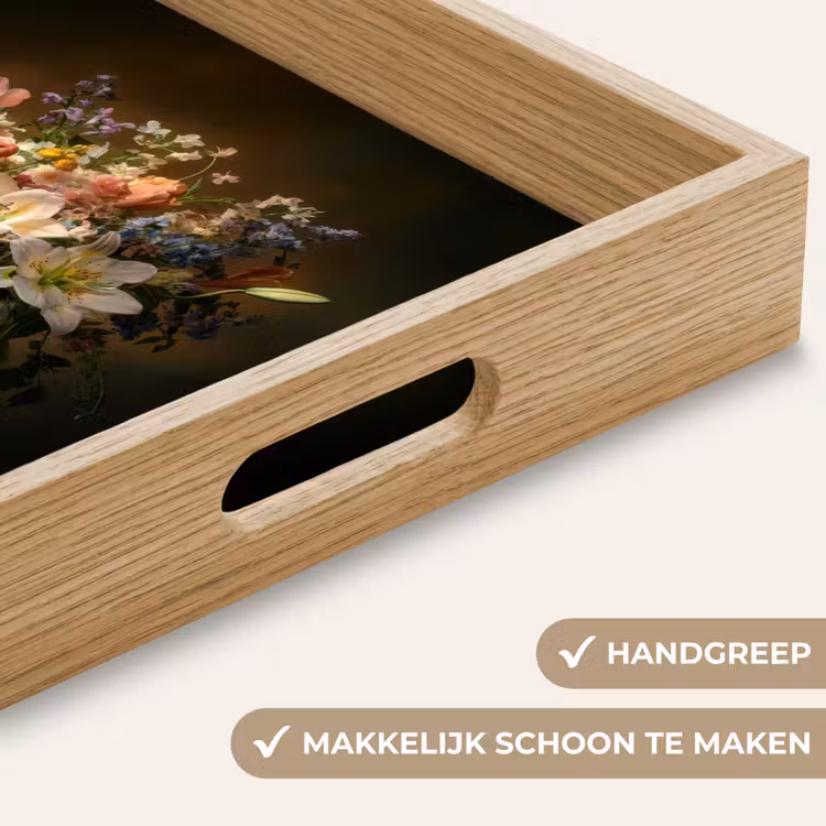 Dienblad - Glazen - Bloemen - Boeket - Kleuren — 5