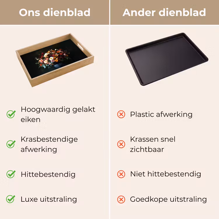 Dienblad - Groot - Bloemen - Vaas - Boeket — 3