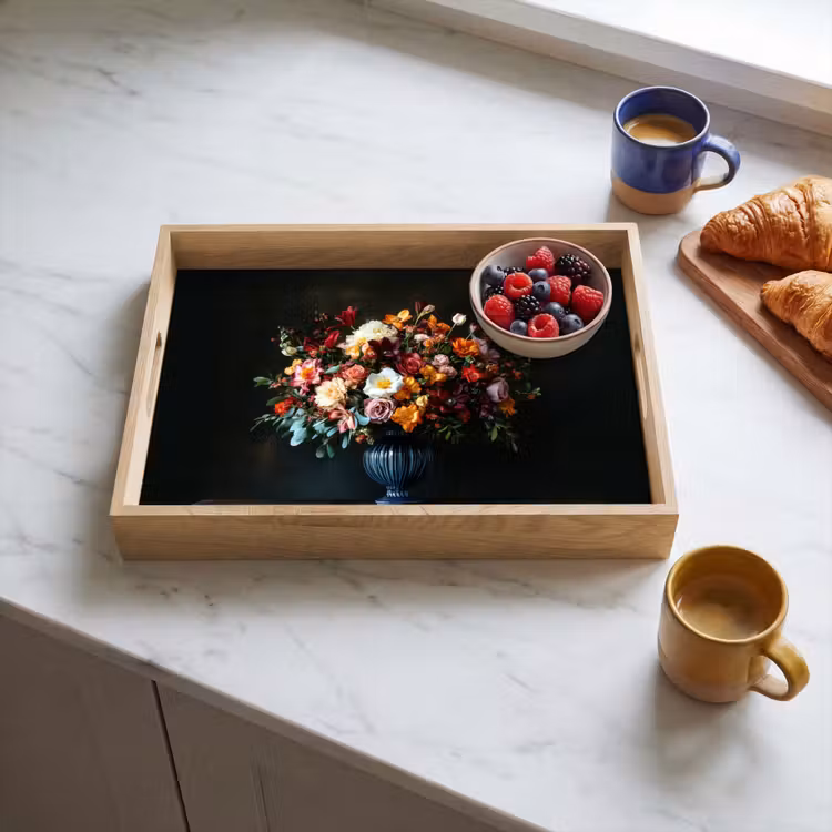 Dienblad - Groot - Bloemen - Vaas - Boeket — 4