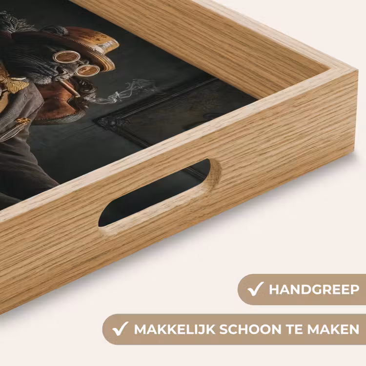 Dienblad - Kat - Pak - Oranje - Sigaar — 5
