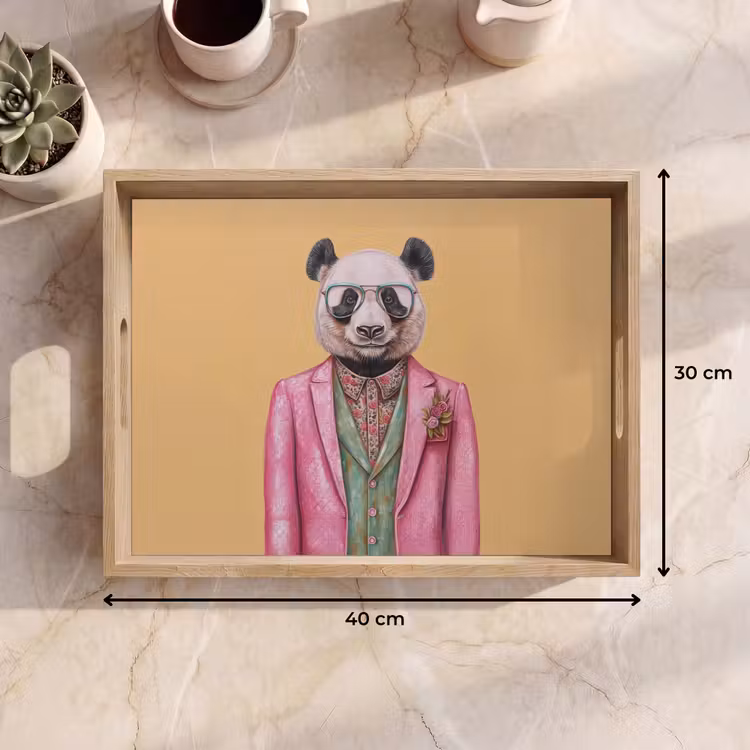 Dienblad - Panda - Pak - Zonnebril - Blauw — 9
