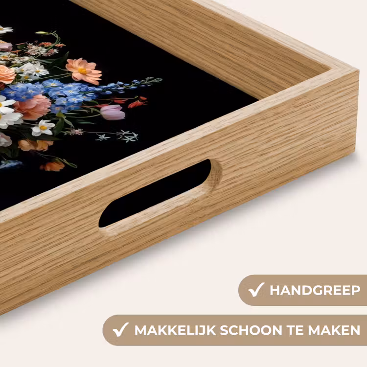 Dienblad - Pastel - Bloemen - Glazen - Vaas — 5
