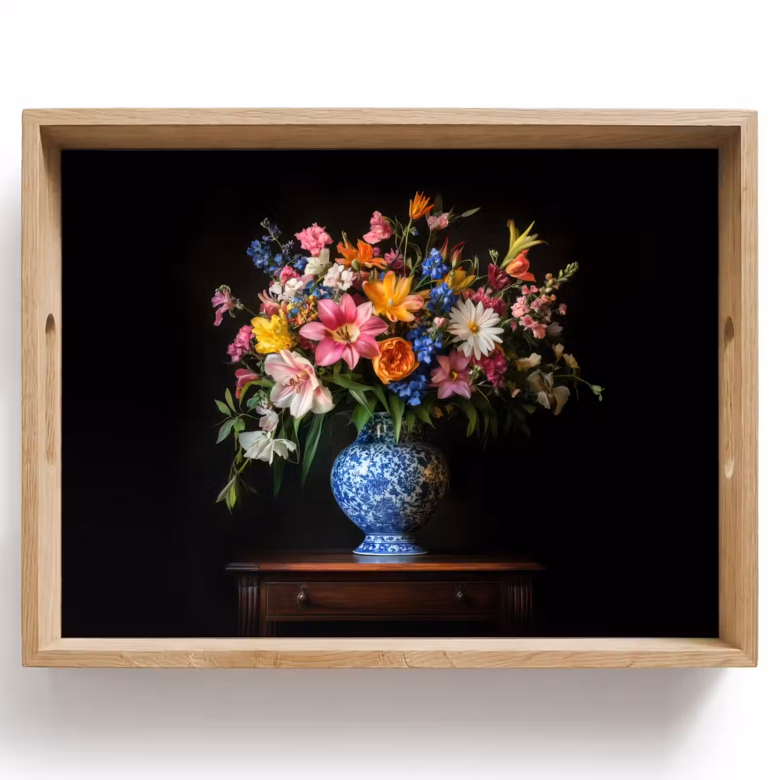 Dienblad - Kleur - Vaas - Bloemen - Boeket — 1