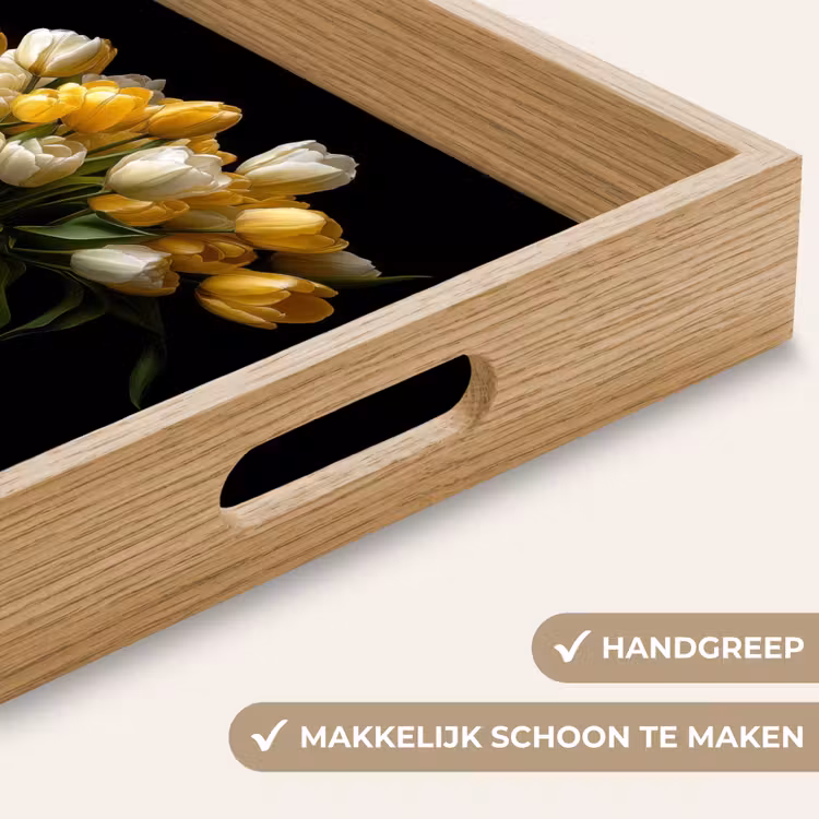 Dienblad - Geel - Tulpen - Vaas - Bloemen — 5