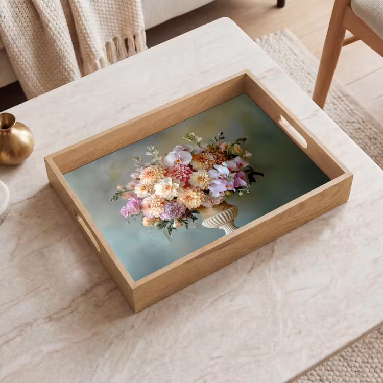 Dienblad - Orchidee - Boeket - Vaas - Bloemen — 2