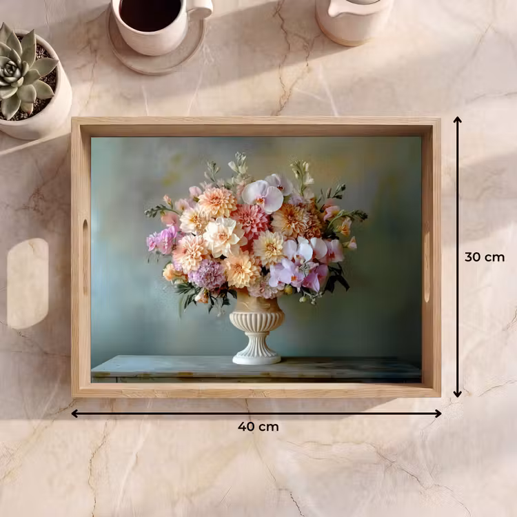 Dienblad - Orchidee - Boeket - Vaas - Bloemen — 9