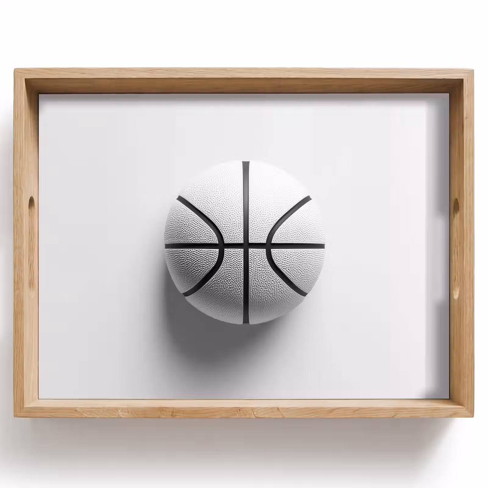 Dienblad - Basketbal - Wit - Schaduw - Lijnen — 1