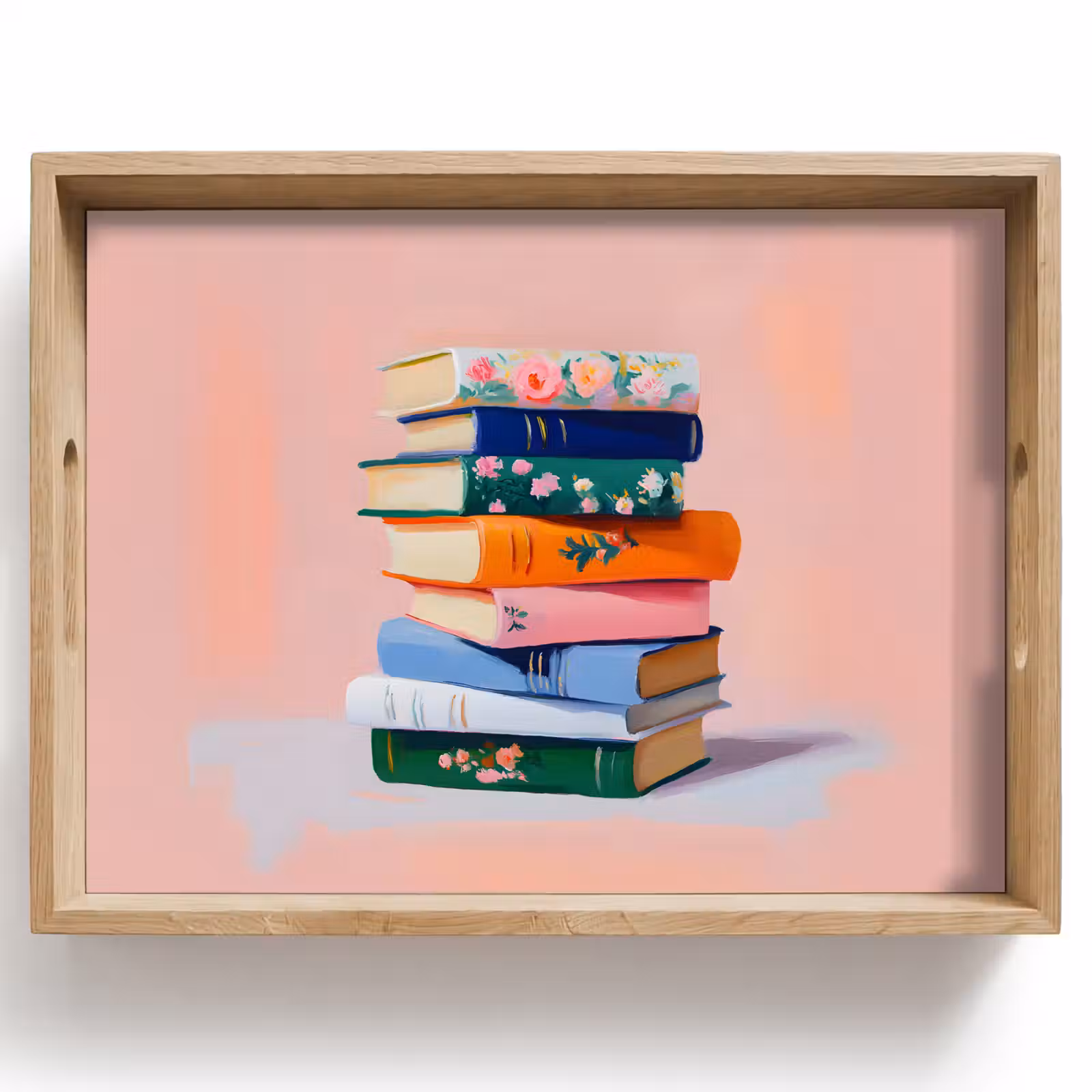 Dienblad - Boeken - Stapel - Kleurrijk — 1