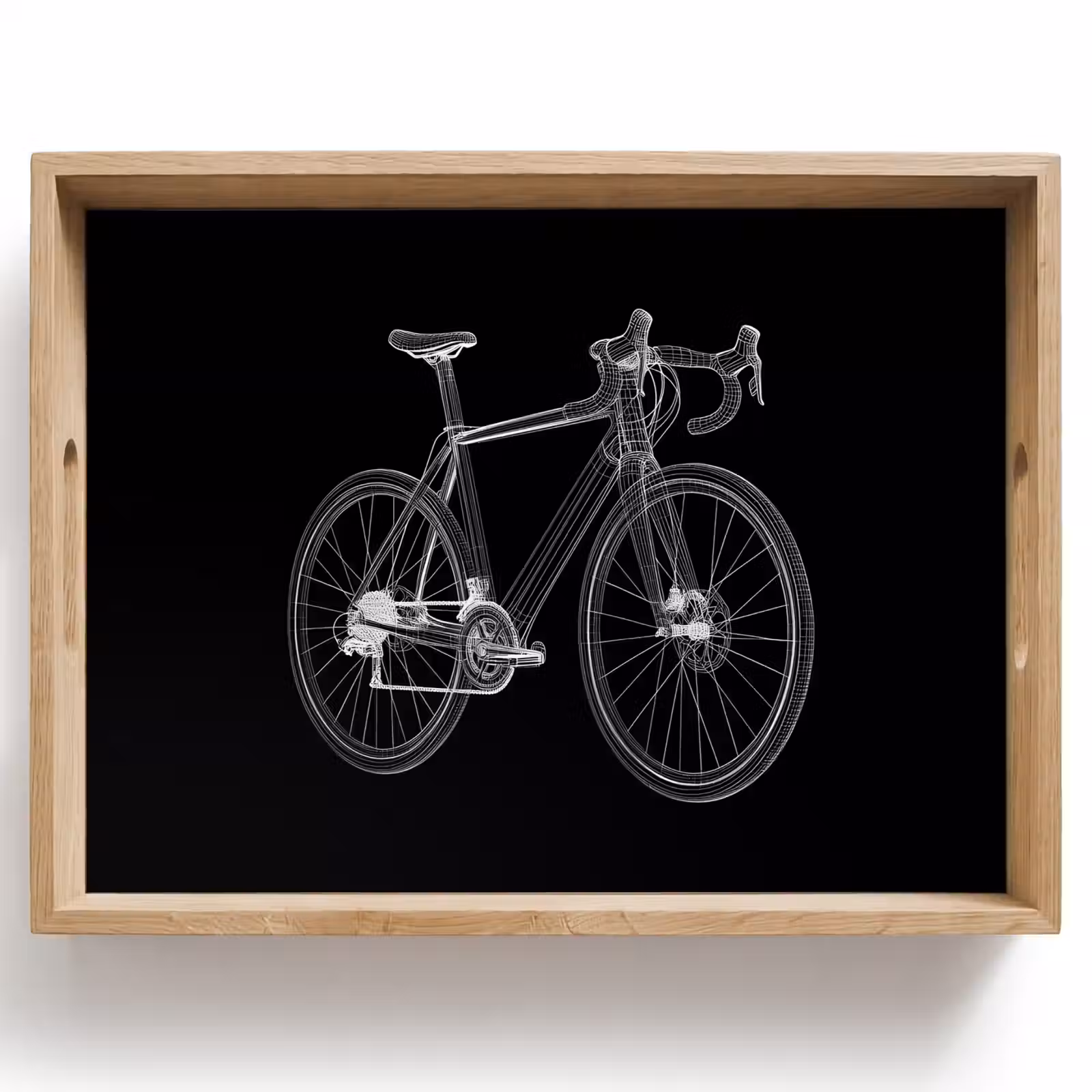 Dienblad - Lijnen - Illustratie - Wit — 1
