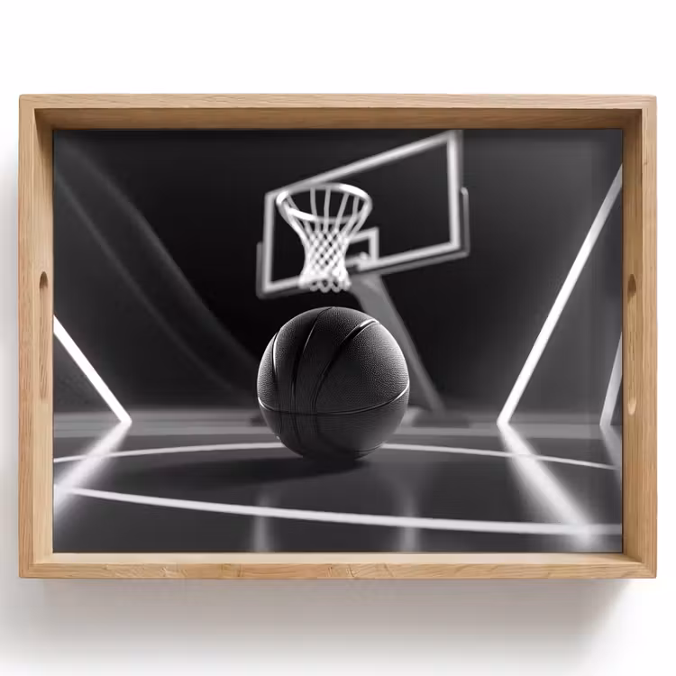 Dienblad - Basketbal - Basketbalveld - Lichtlijnen — 1