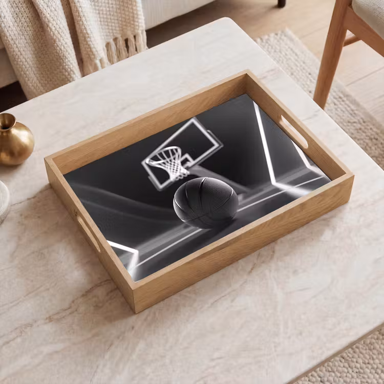 Dienblad - Basketbal - Basketbalveld - Lichtlijnen — 2