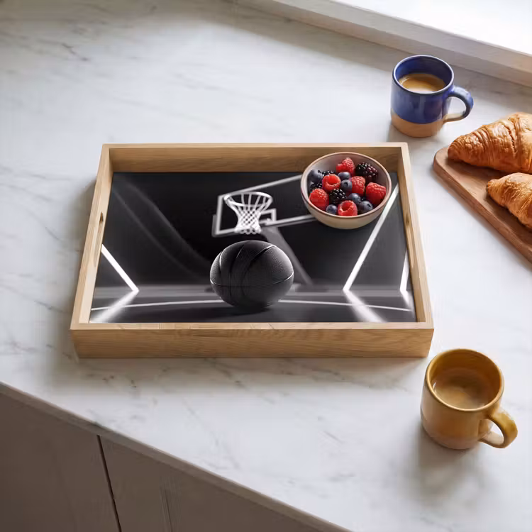 Dienblad - Basketbal - Basketbalveld - Lichtlijnen — 4