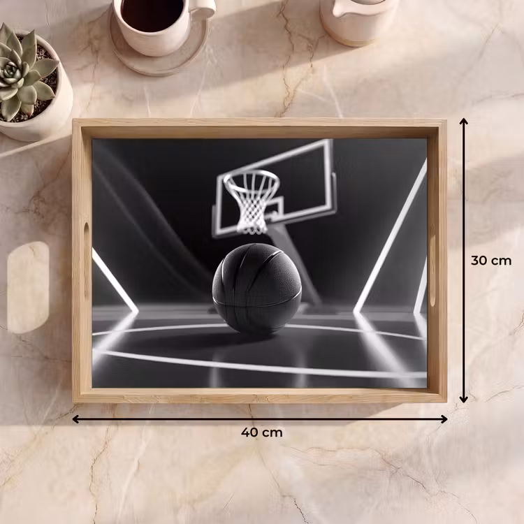 Dienblad - Basketbal - Basketbalveld - Lichtlijnen — 9