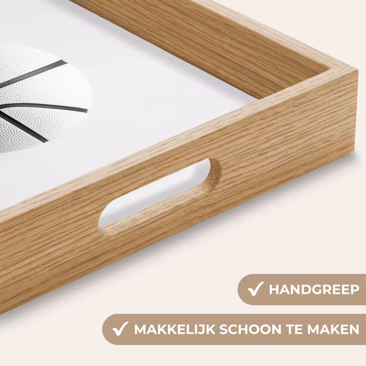 Dienblad - Basketbal - Wit - Schaduw - Lijnen — 5