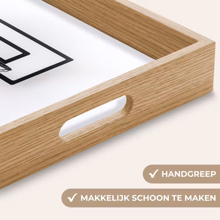 Dienblad - Basketbalbord - Minimalistisch - Zwart — 5