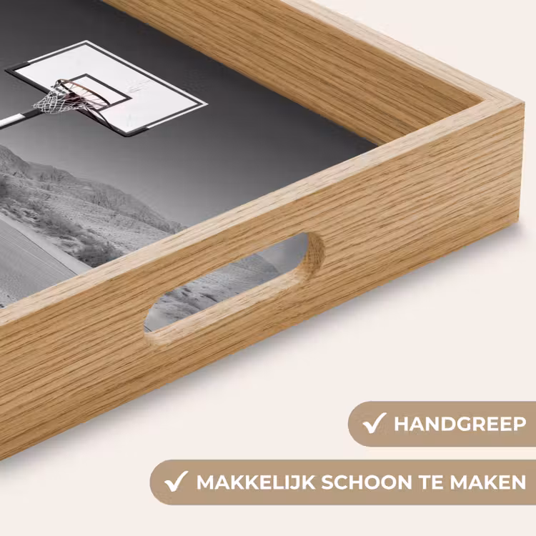Dienblad - Basketbalpaal - Landschap - Zand - Wit — 5