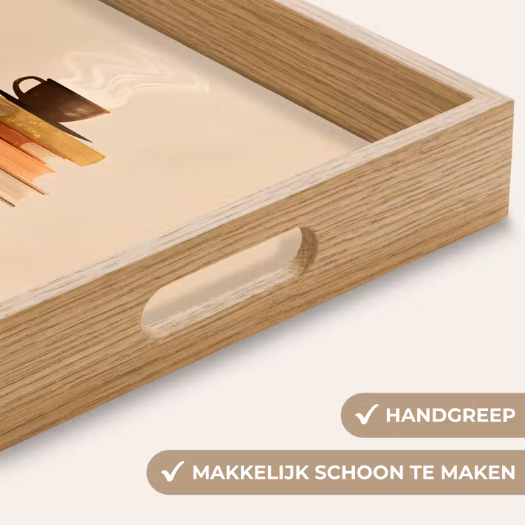 Dienblad - Boeken - Toren - Koffie - Beige — 5