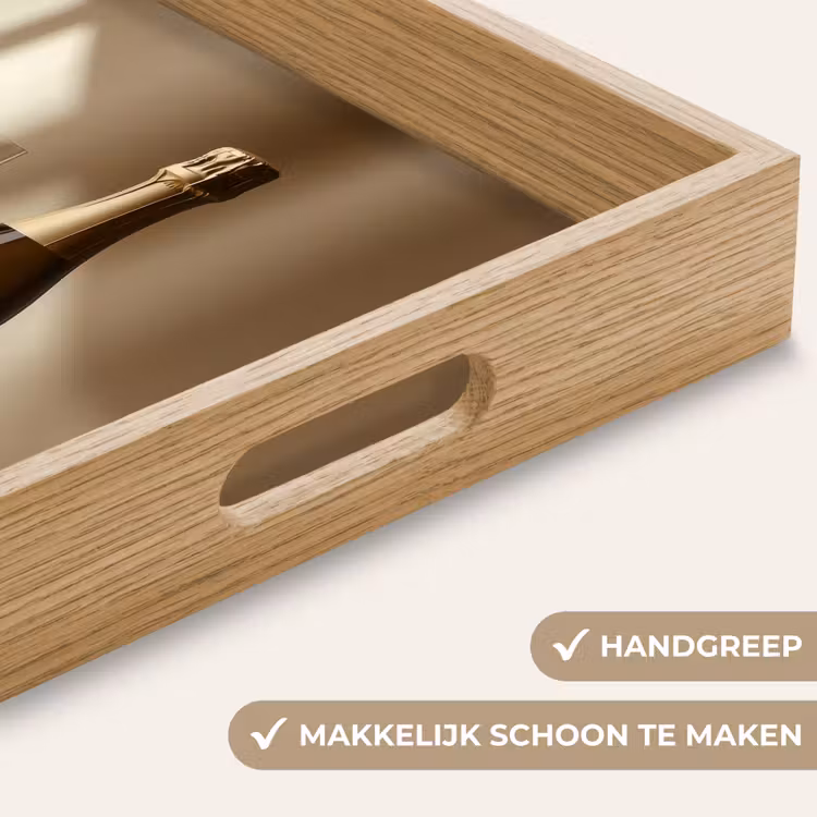 Dienblad - Champagne - Beige - Schaduw - Bubbels — 5