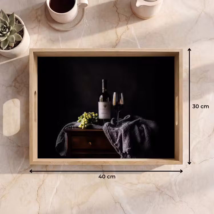 Dienblad - Druiven - Wijn - Rood - Tafel — 9