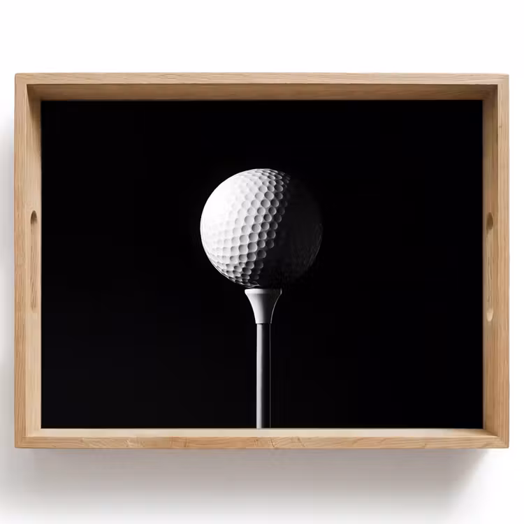 Dienblad - Golfbal - Minimalistisch - Wit — 1