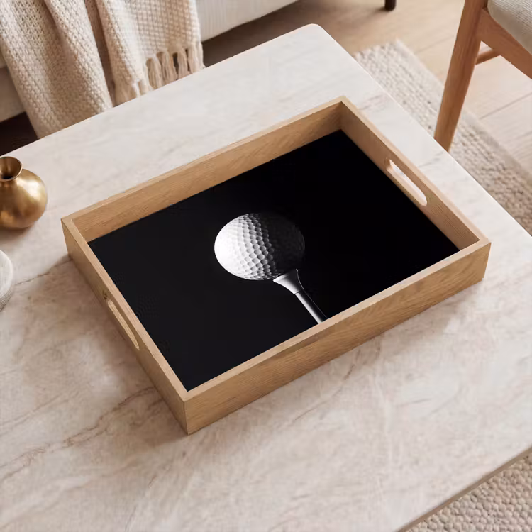 Dienblad - Golfbal - Minimalistisch - Wit — 2