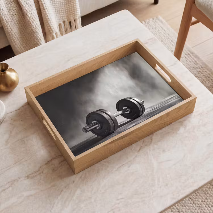 Dienblad - Halter - Gewichten - Zwart — 2