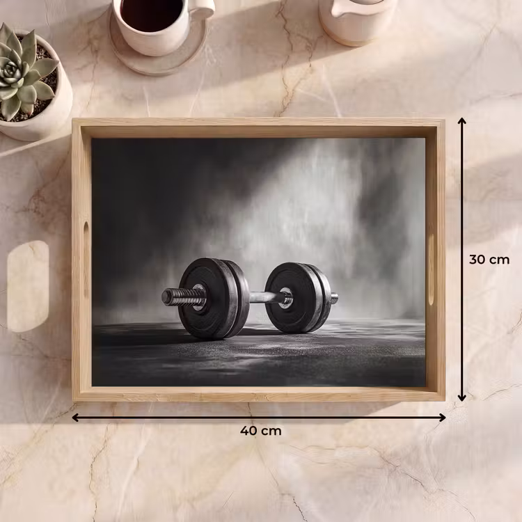 Dienblad - Halter - Gewichten - Zwart — 9
