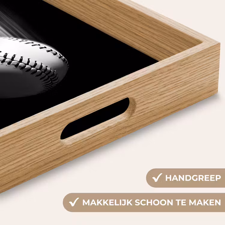 Dienblad - Honkbal - Wit - Vliegt — 5