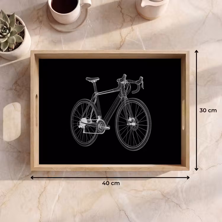 Dienblad - Lijnen - Illustratie - Wit — 9