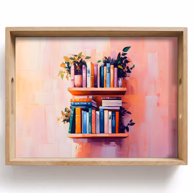 Dienblad - Planken - Boeken - Bladeren — 1