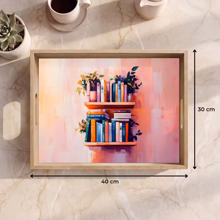 Dienblad - Planken - Boeken - Bladeren — 9
