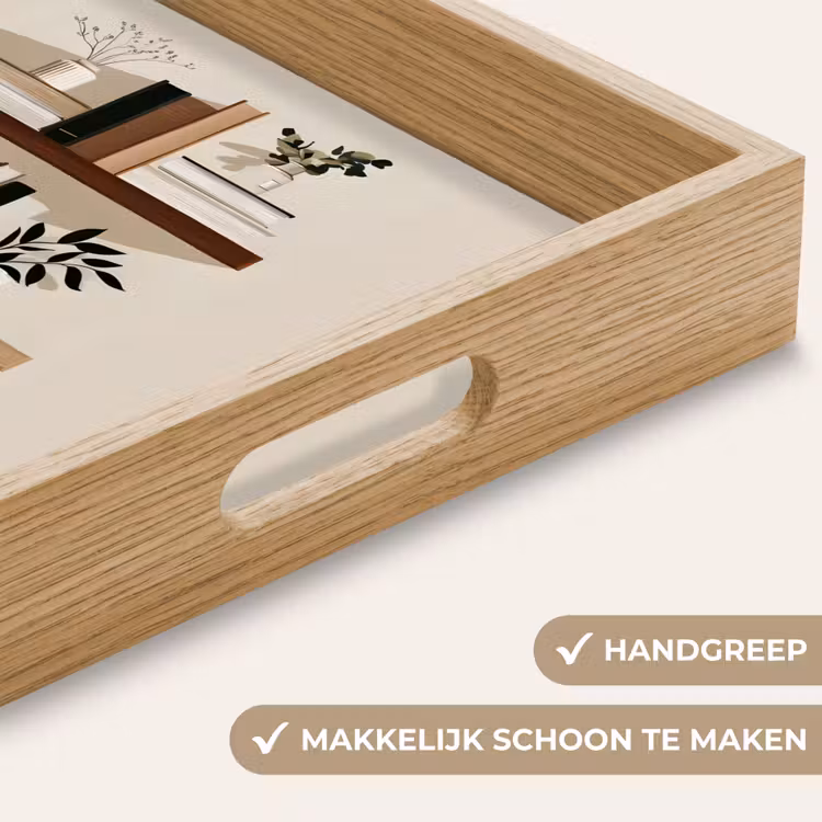 Dienblad - Plankjes - Boeken - Vaasjes - Planten — 5