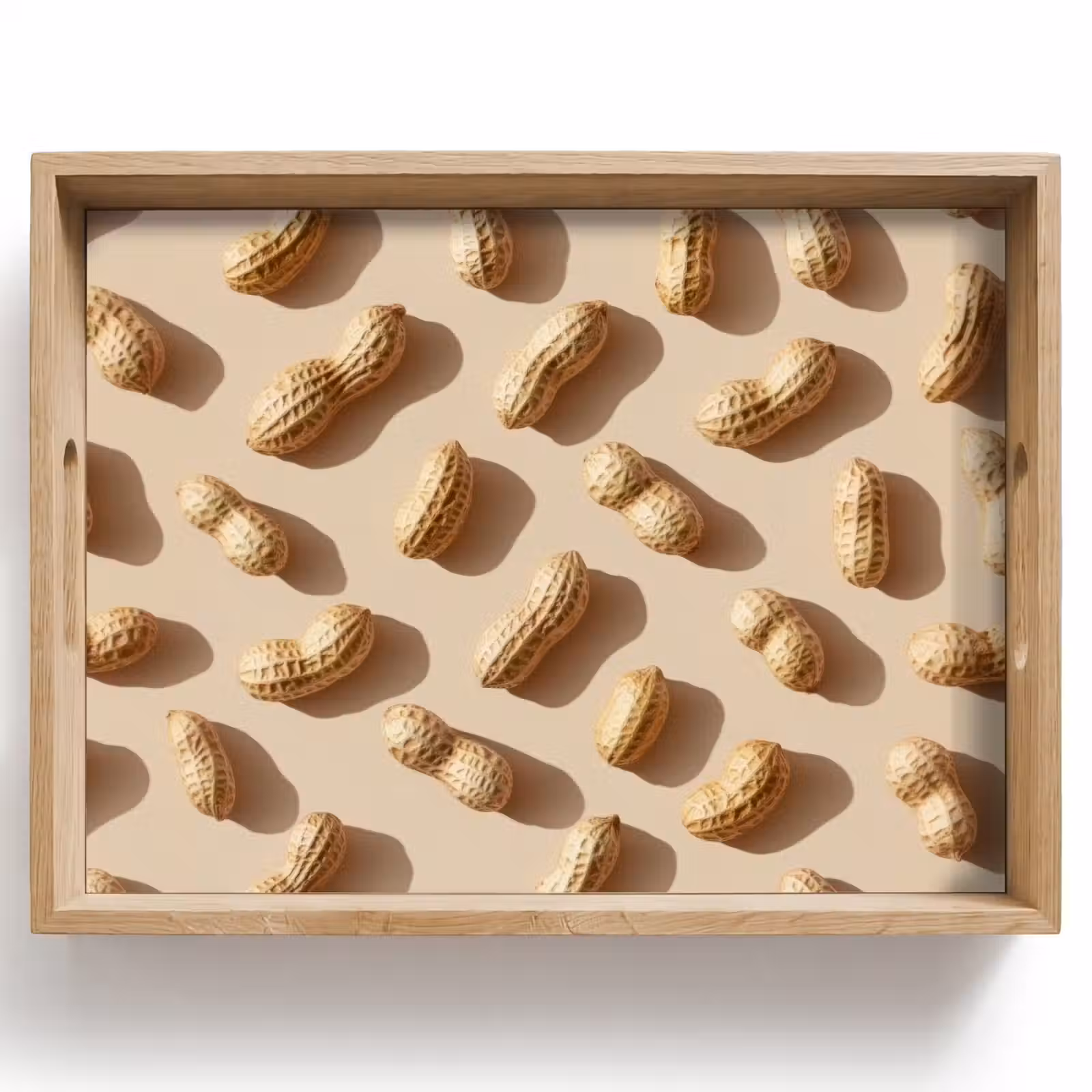 Dienblad - Pinda's - Patroon - Beige — 1