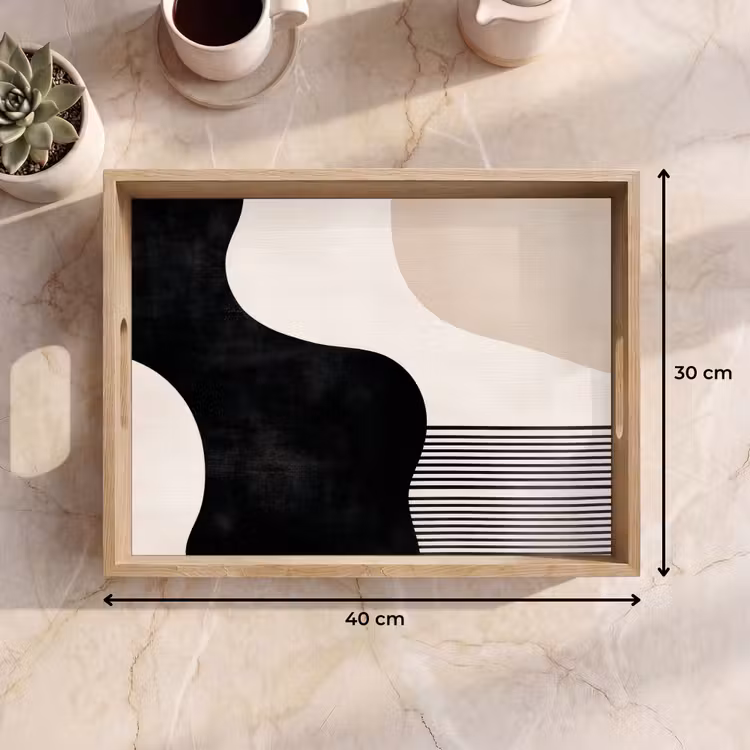 Dienblad - Abstract - Japandi - Beige - Modern — 9