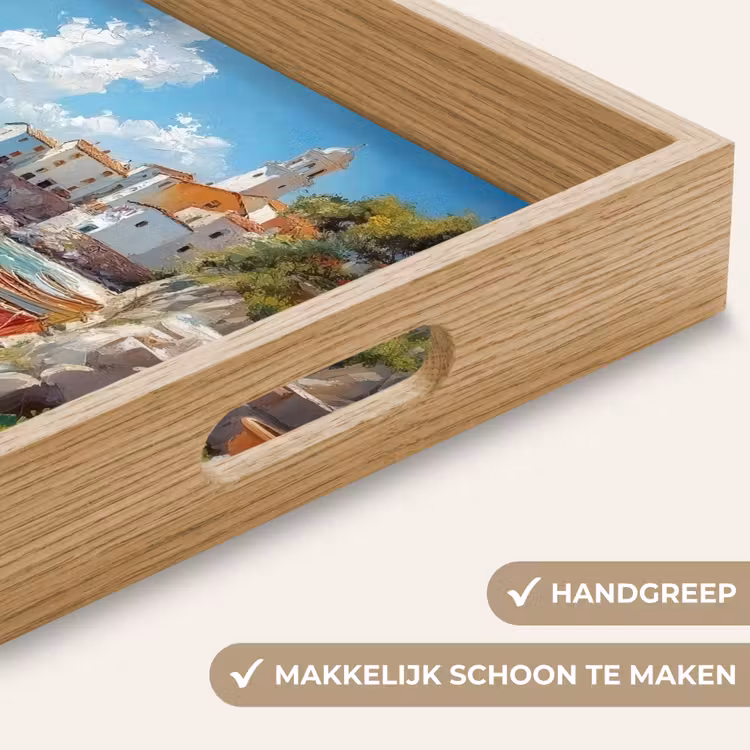 Dienblad - Boten - Rotsen - Zee - Zon — 5